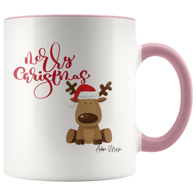 Merry Christmas Reindeer Coffee Mug - Adore Mugs