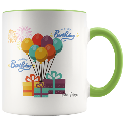 Happy Birthday Balloon Surprise Coffee Mug - Adore Mugs