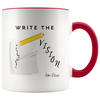 Write The Vision Coffee Mug - Adore Mugs