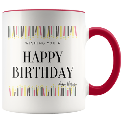 Too Many Candles Happy Birthday Coffee Mug - Adore Mugs