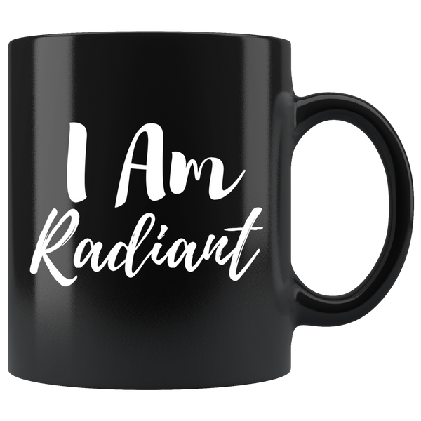 I A.M. Collection - I AM Radiant Black Coffee Mug - Adore Mugs