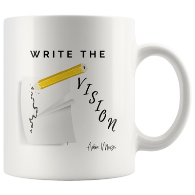 Write The Vision Coffee Mug - Adore Mugs