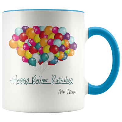 Happy Balloons Birthday Coffee Mug - Adore Mugs