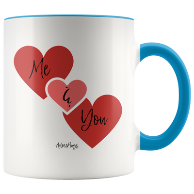 Me & You Heart's Coffee Mug - Adore Mugs