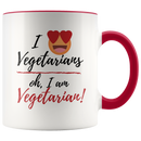 I Love Vegetarians Coffee Mug - Adore Mugs