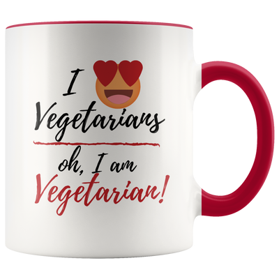 I Love Vegetarians Coffee Mug - Adore Mugs