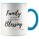 Family is The Greatest Blessing Coffee Mug - Adore Mugs