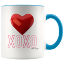 XOXO Heart Coffee Mug - Adore Mugs