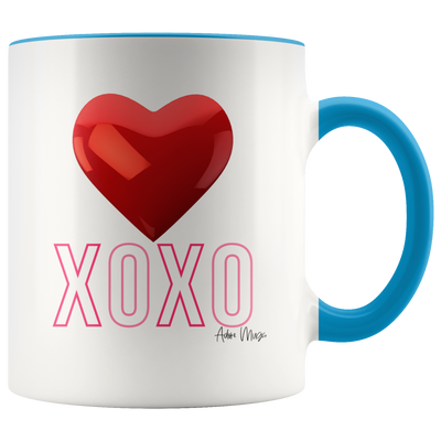 XOXO Heart Coffee Mug - Adore Mugs