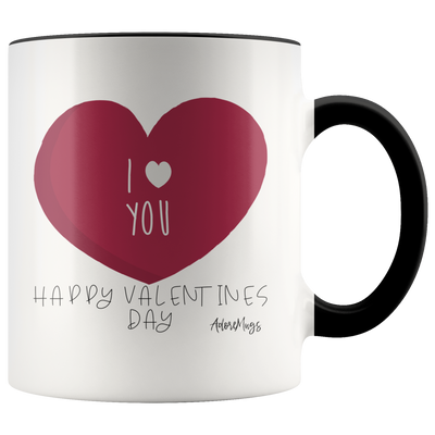 Happy Valentines Day I Love You Coffee Mug - Adore Mugs