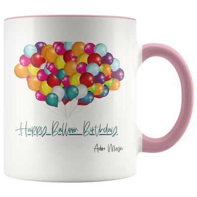 Happy Balloons Birthday Coffee Mug - Adore Mugs