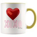 XOXO Heart Coffee Mug - Adore Mugs