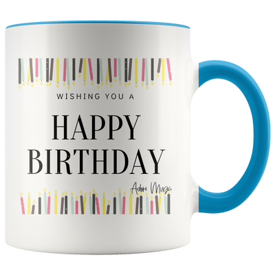 Too Many Candles Happy Birthday Coffee Mug - Adore Mugs