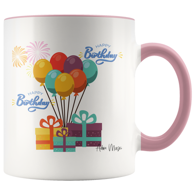 Happy Birthday Balloon Surprise Coffee Mug - Adore Mugs