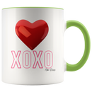 XOXO Heart Coffee Mug - Adore Mugs