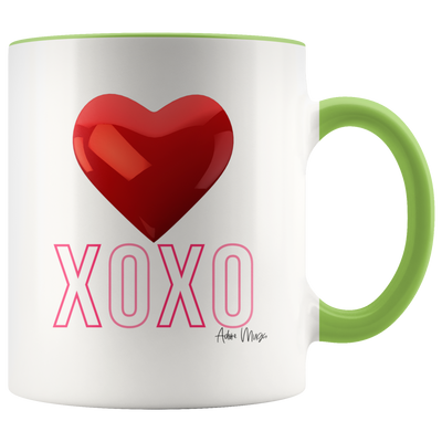 XOXO Heart Coffee Mug - Adore Mugs