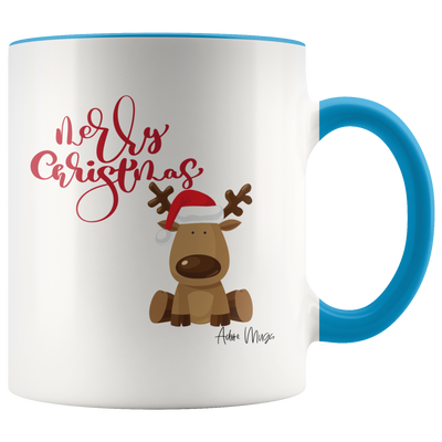 Merry Christmas Reindeer Coffee Mug - Adore Mugs