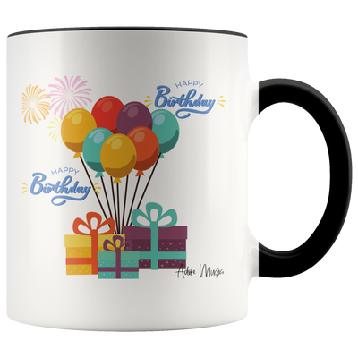 Happy Birthday Balloon Surprise Coffee Mug - Adore Mugs