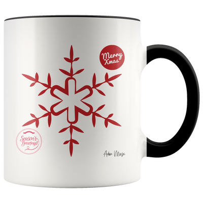 Red Star Ornament Christmas Coffee Mug - Adore Mugs
