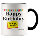 Happy Birthday Dad Banner Coffee Mug - Adore Mugs