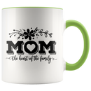 Mom, The Heart of the Family Coffee Mug - Adore Mugs
