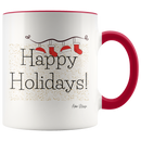 Happy Holidays Stockings Coffee Mug - Adore Mugs