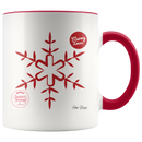 Red Star Ornament Christmas Coffee Mug - Adore Mugs