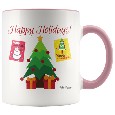 Happy Holidays Presents Under The Tree Coffee Mug - Adore Mugs