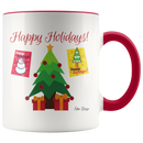 Happy Holidays Presents Under The Tree Coffee Mug - Adore Mugs