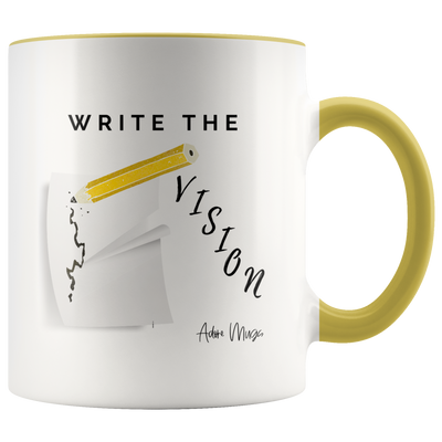 Write The Vision Coffee Mug - Adore Mugs