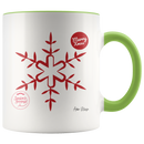 Red Star Ornament Christmas Coffee Mug - Adore Mugs