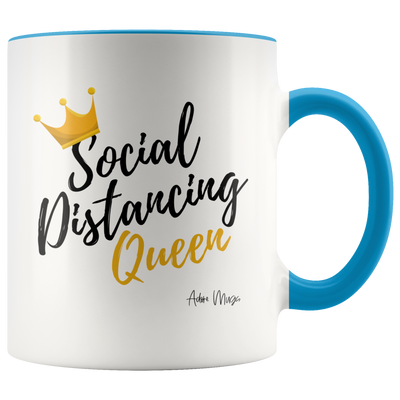 Social Distancing Queen Coffee Mug - Adore Mugs