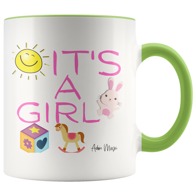 Its A Girl Coffee Mug - Adore Mugs