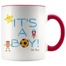 It's A Boy Coffee Mug - Adore Mugs