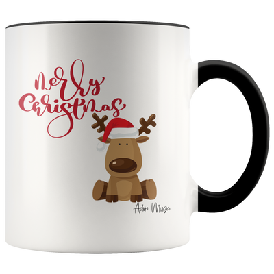 Merry Christmas Reindeer Coffee Mug - Adore Mugs