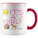 Its A Girl Coffee Mug - Adore Mugs