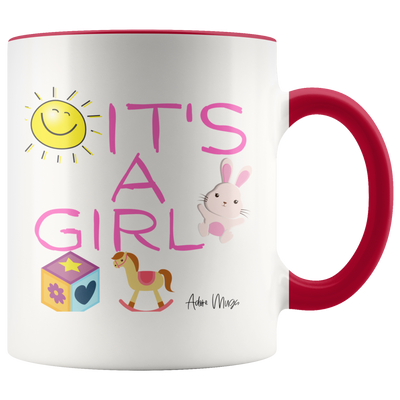 Its A Girl Coffee Mug - Adore Mugs