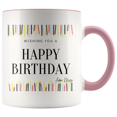 Too Many Candles Happy Birthday Coffee Mug - Adore Mugs