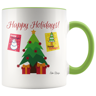 Happy Holidays Presents Under The Tree Coffee Mug - Adore Mugs