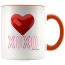 XOXO Heart Coffee Mug - Adore Mugs