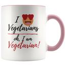 I Love Vegetarians Coffee Mug - Adore Mugs