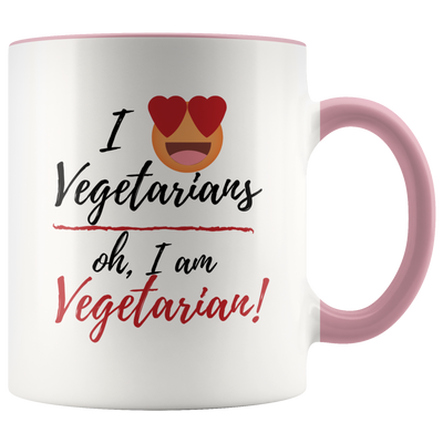 I Love Vegetarians Coffee Mug - Adore Mugs