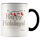 Happy Holidays Stockings Coffee Mug - Adore Mugs