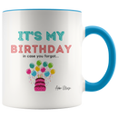 It's My Birthday In Case You Forgot Coffee Mug - Adore Mugs