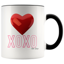 XOXO Heart Coffee Mug - Adore Mugs