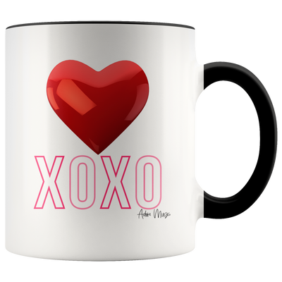 XOXO Heart Coffee Mug - Adore Mugs