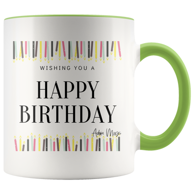 Too Many Candles Happy Birthday Coffee Mug - Adore Mugs