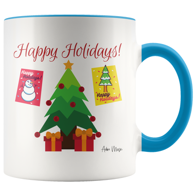 Happy Holidays Presents Under The Tree Coffee Mug - Adore Mugs