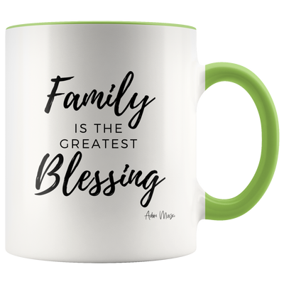 Family is The Greatest Blessing Coffee Mug - Adore Mugs