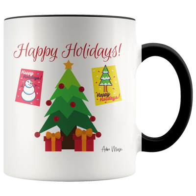 Happy Holidays Presents Under The Tree Coffee Mug - Adore Mugs